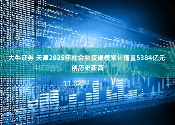大牛证券 天津2025年社会融资规模累计增量5384亿元 创历史新高